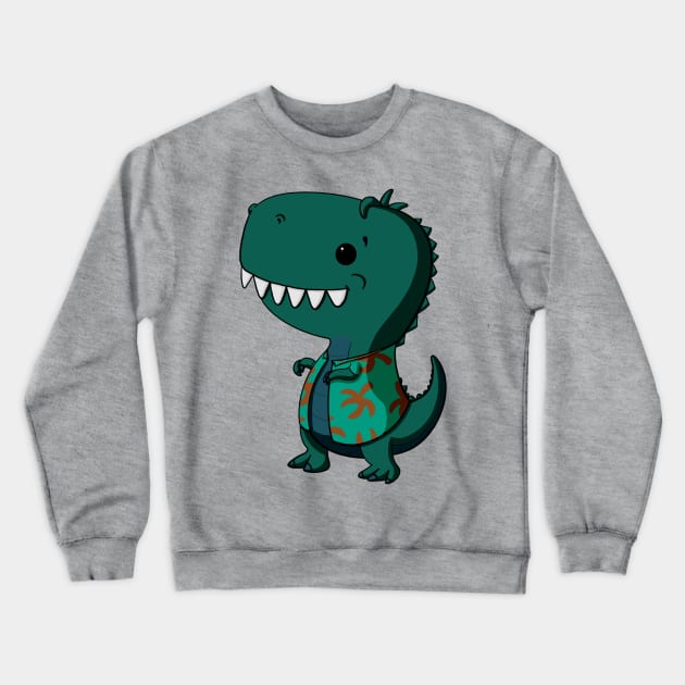 Wash Dinosaur Crewneck Sweatshirt by Alisha Ober Designs